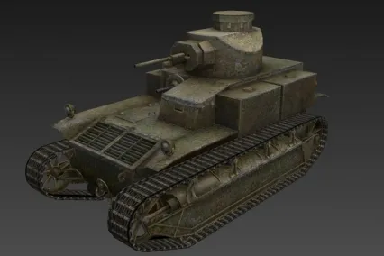 美国中型坦克 3D模型免费下载