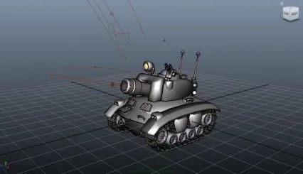 坦克模型带动画 3d模型
