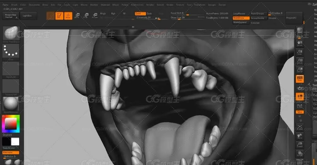 Zbrush训练大师班 动物解剖雕刻完整视频教程（附带源文件）-7