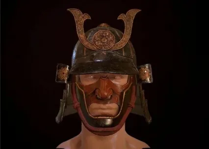 武士头盔超精细贴图制作（附工程文件）