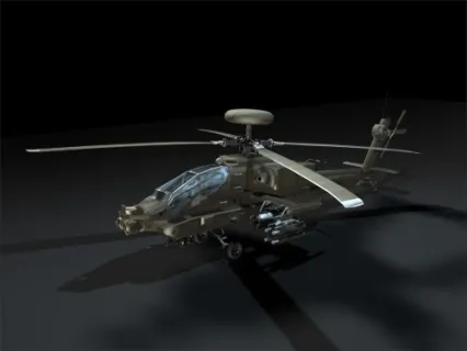 阿帕奇直升机 3D模型
