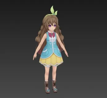 二次元 小萝莉 3D模型