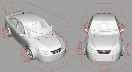 已经做好绑定的小汽车模型 cg模型