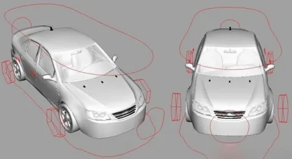 已经做好绑定的小汽车模型 cg模型