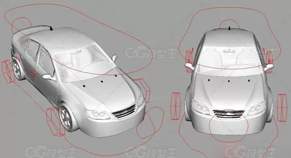 已经做好绑定的小汽车模型 cg模型-1