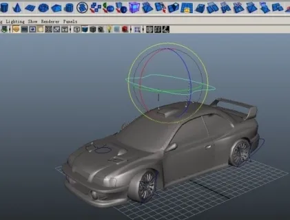 带绑定的车 cg模型