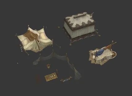 渔民帐篷3d模型