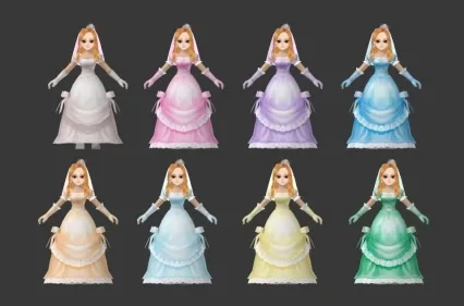 婚纱女3D模型