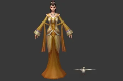 漂亮古代女人模型