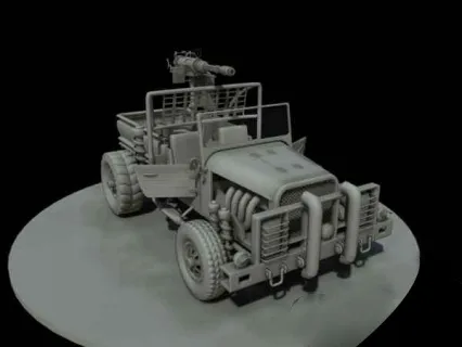 悍马车 3D模型免费下载