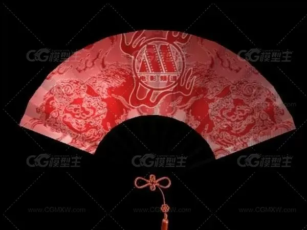 扇子 CG模型免费下载-1
