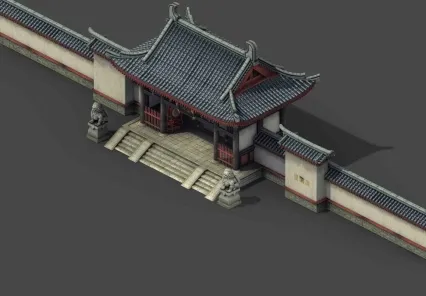 衙门  3d模型