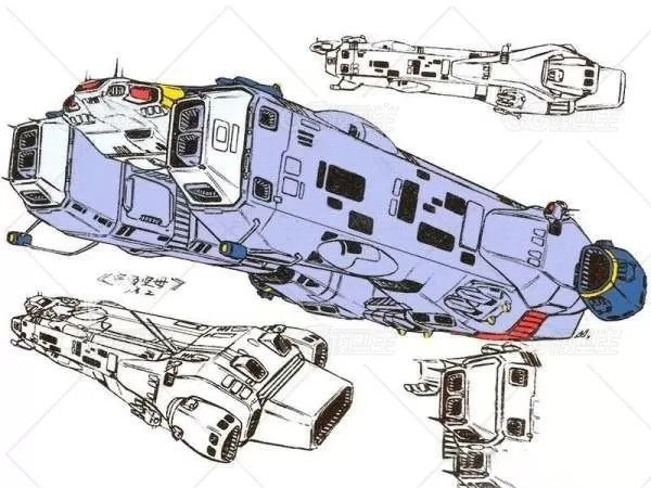 超时空要塞系宇宙空母 3d模型-1