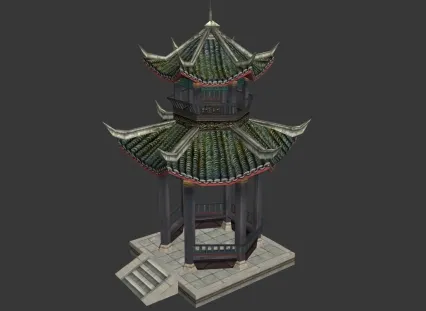 望月台  3d模型