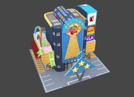 百货大楼  3d模型