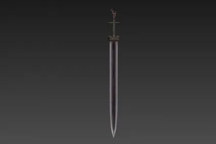干将剑 cg模型