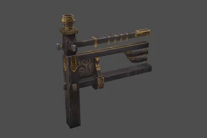 柱子 木栏 3D模型