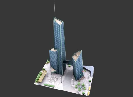 金融大厦 3d模型