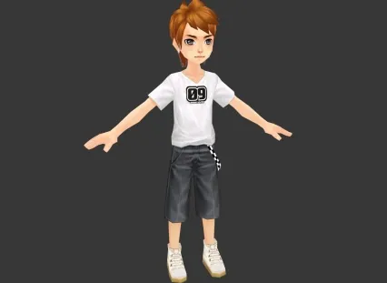 男孩  3d模型