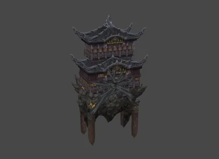 亭子 楼阁 3D模型