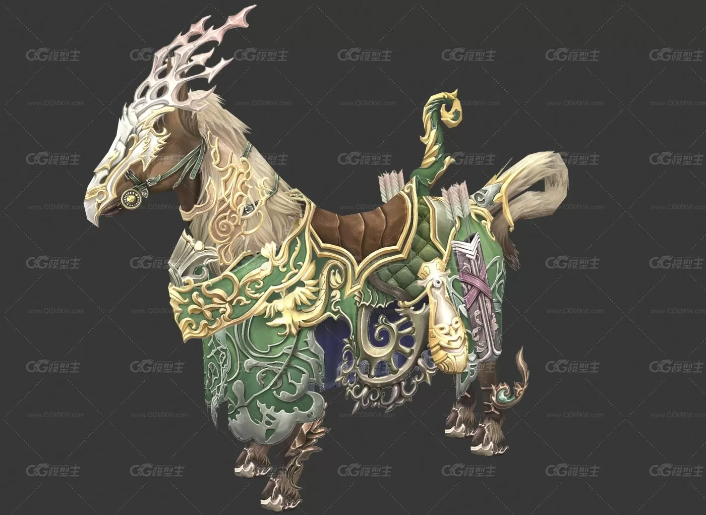 天堂 archer_horse 3d模型-1