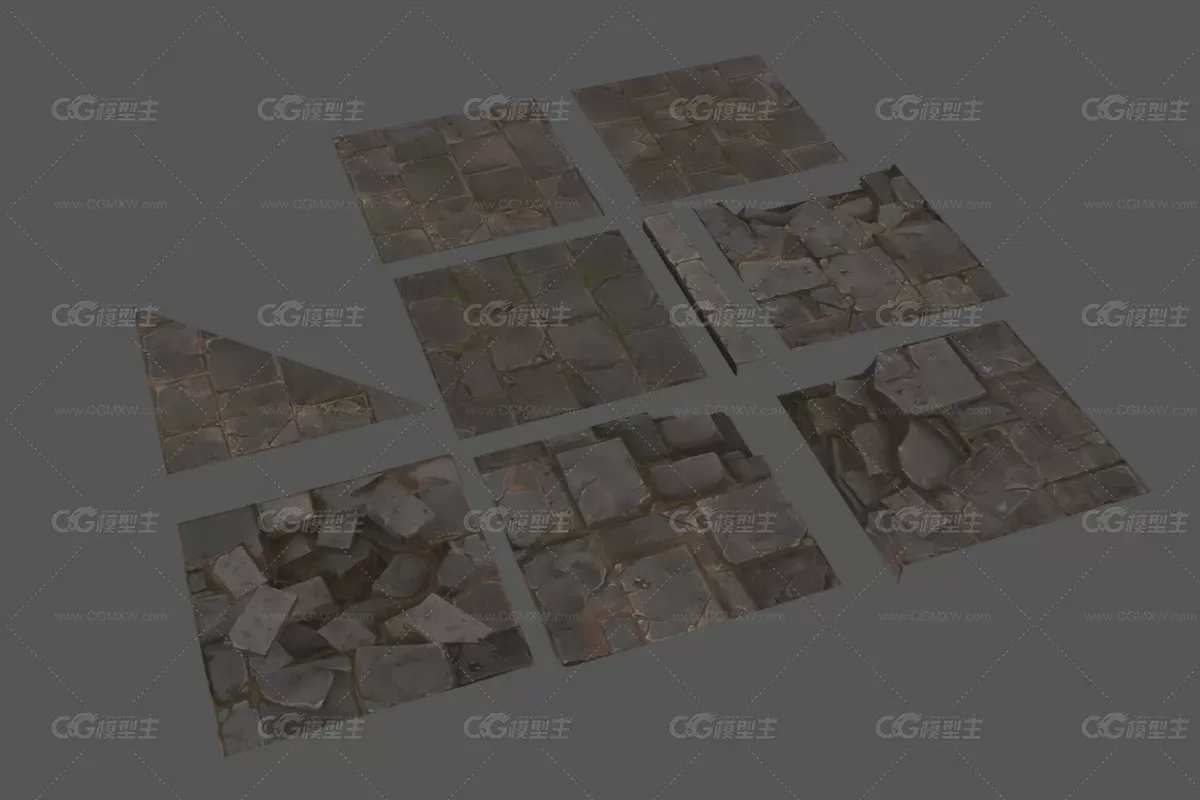 地板 地砖 3D模型-1