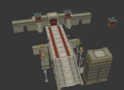 长安_门 3d模型