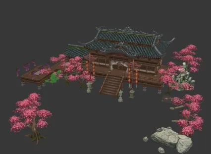 长安_桃花 3d模型