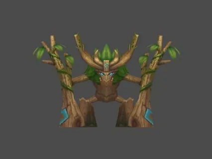 Q版树精 3D模型