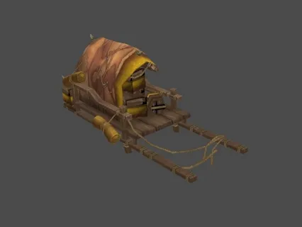 Q版货车 3D模型