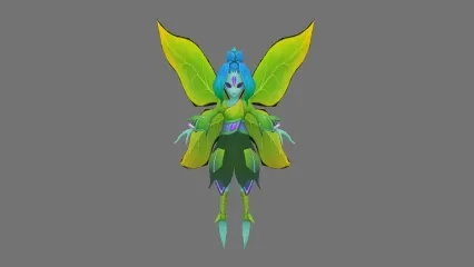 日韩风 花仙 精灵宠物 3D模型