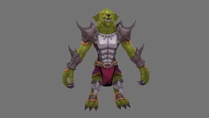 日韩风 狼人 战士 3D模型