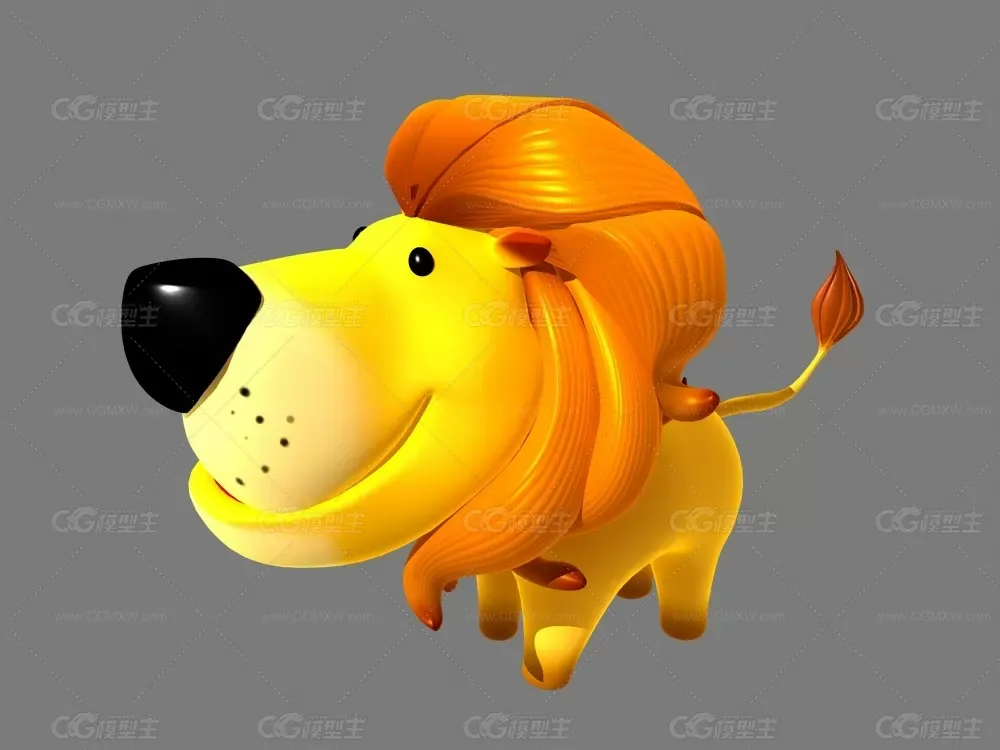 狮子  3d模型-1