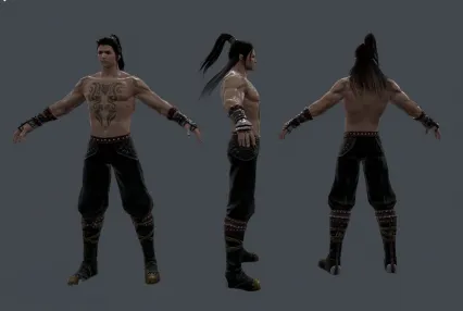 天刀神威男次时代东方 武侠男3D模型