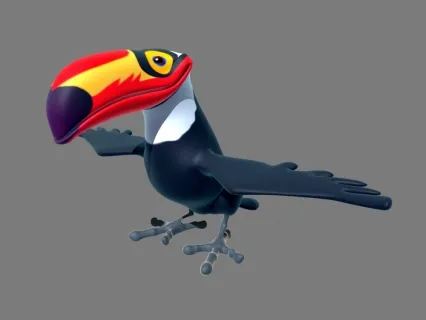 啄木鸟 3d模型