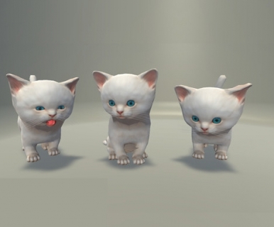 可爱小猫 Unity资源 ，有绑定，有动画，请用unity5.3.4版本打开