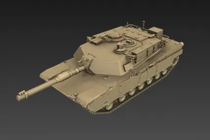 白模坦克七四 3D模型