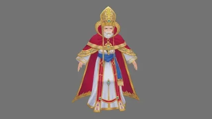 日韩风 老国王 3D模型