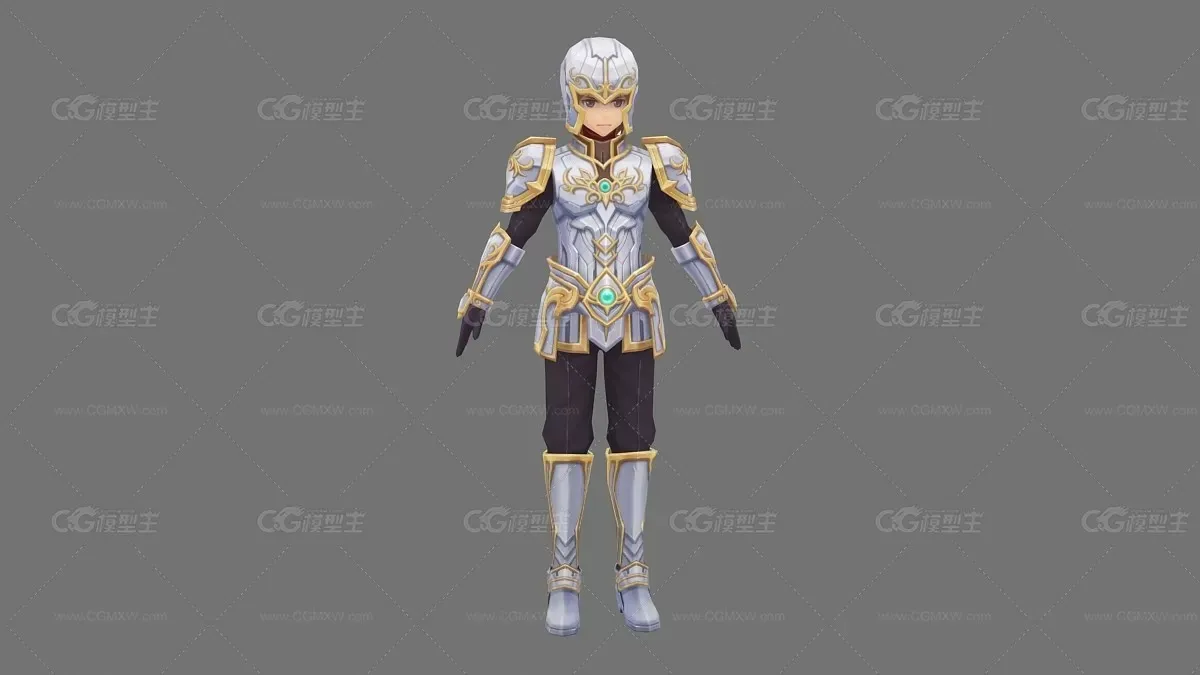 日韩风 战士 3D模型-1
