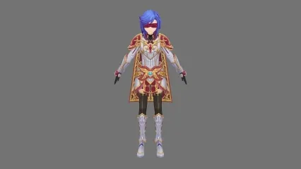 日韩风 骑士 女 3D模型