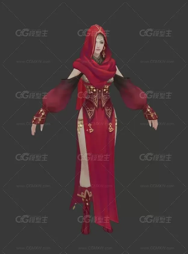 红衣女人-1