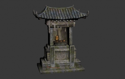 次时代 亭子 祭坛 建筑 3D模型