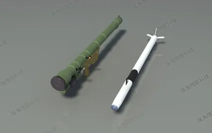 3dmax2011SA-14 便携式 防空导弹 RPG 火箭弹