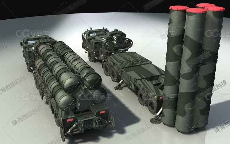 3dmax2011S-400防空导弹 SA-21 萨姆-21 防空导弹系统-2