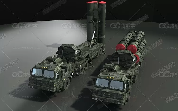 3dmax2011S-400防空导弹 SA-21 萨姆-21 防空导弹系统-4