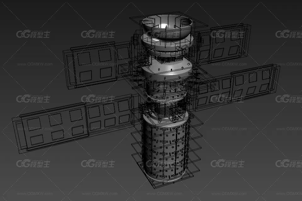卫星 3d模型-1