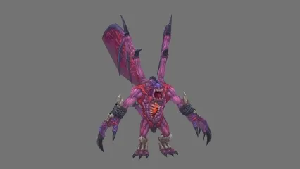 日韩风 翅膀怪物 3D模型