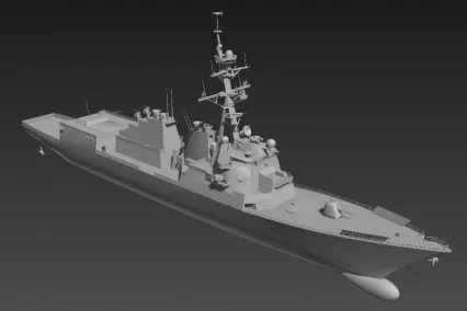 八三巡洋舰 3d模型