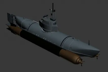 常规潜艇 3D模型