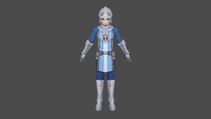 日韩风 卫兵 士兵 十字军 3D模型